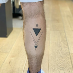 Geometric tattoo by Chris McGuire