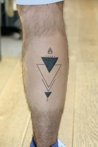Geometric tattoo by Chris McGuire