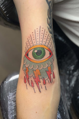 All seeing eye tattoo by Chris McGuire