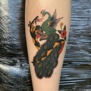 Old School Sailor Jerry design tattoo by Chris McGuire
