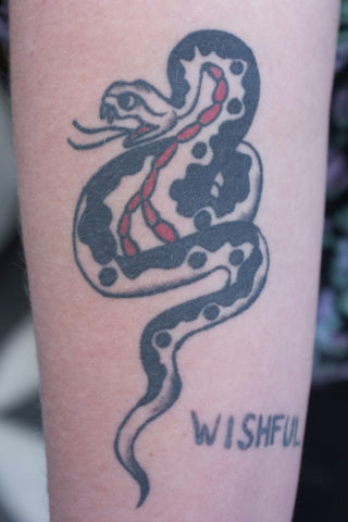 Snake tattoo by Chris McGuire