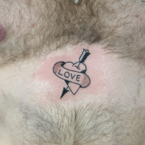 Old School heart tattoo by Chris McGuire