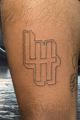 Lettering tattoo by Chris McGuire