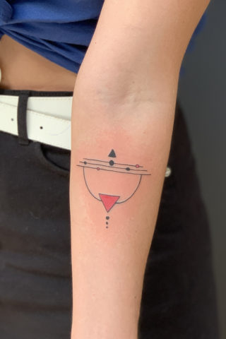 Geometric tattoo by Chris McGuire