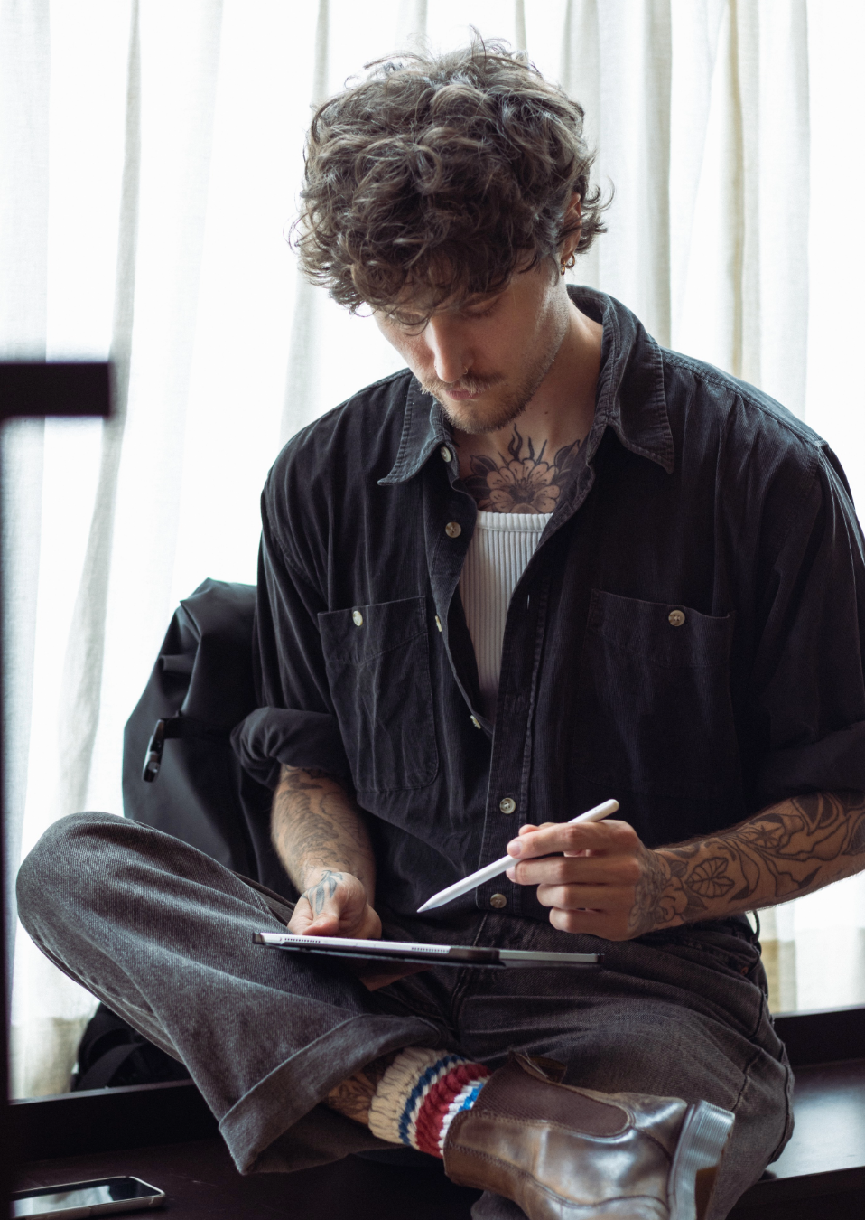 Gabriel Young in Storyville Tattoo Studio